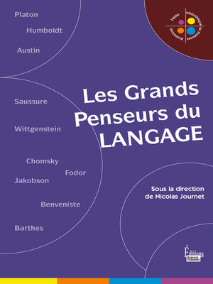 cover image of Les Grands Penseurs du langage